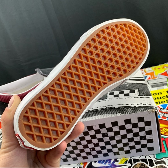 Vans Slip On Asphalt Pomegranate Women's Various Sizes - Picture 4 of 12